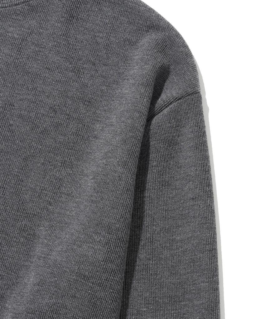 KNITTED Turtleneck Long Sleeve Knit Charcoal