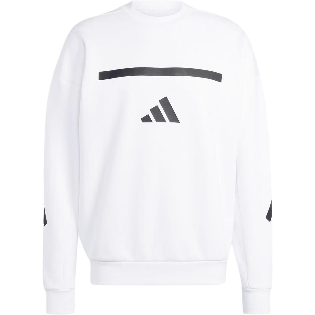 Adidas Z.N.E. True Healing Series FW24 Sweatshirt Comfortable Sports Casual Pullover Long Sleeve American Hoodie Men Sweatshirt White JF2451