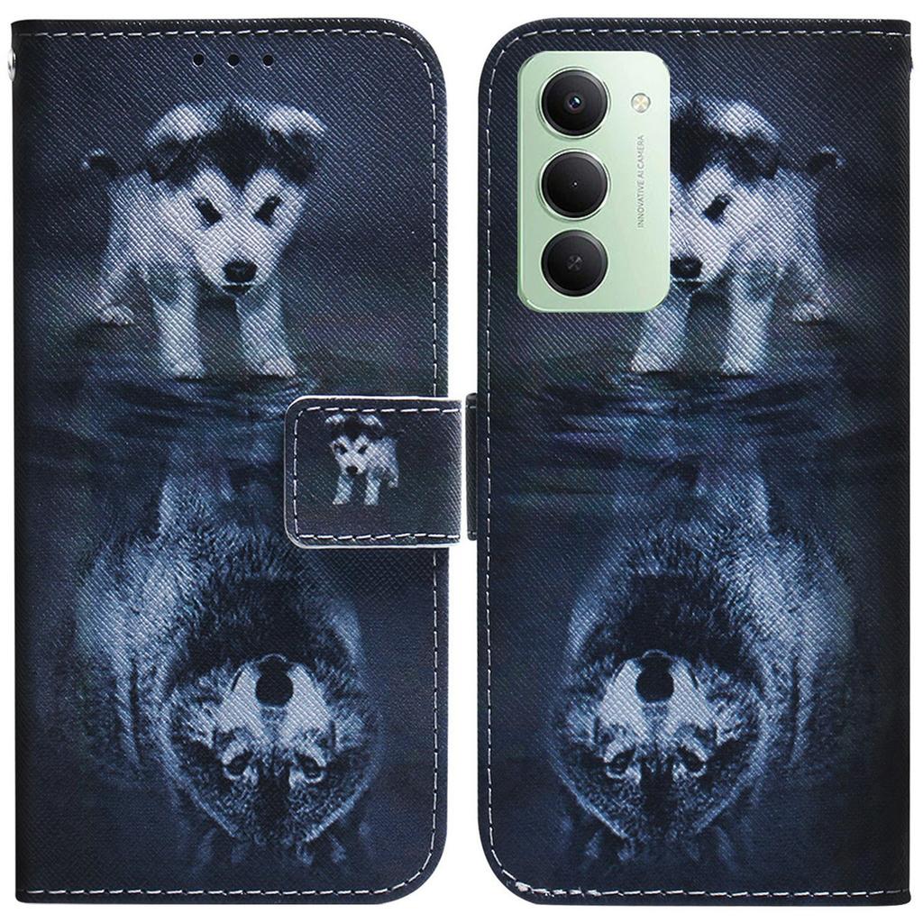 For Xiaomi Redmi 15 5G (Global) (169mm) Wallet Case Pattern Print Leather Phone Cover