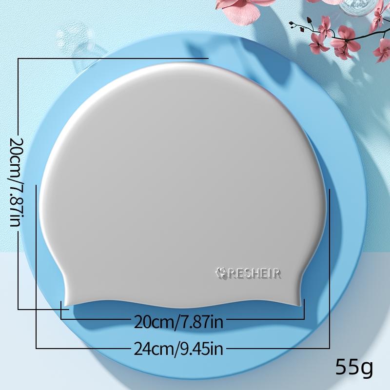 Silicone Waterproof Swimming Cap High Elastic Swim Cap for Women and Men