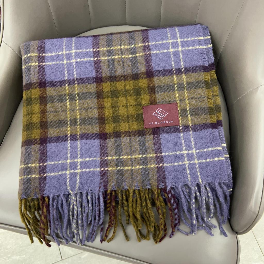 Vysoce kvalitní šátek s červenou kostkou z imitace kašmíru: Silný, teplý, módní a všestranný na podzim/zimu a svátky