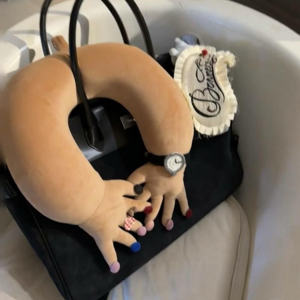 

Thickened Cervical Support Pillow Soft Plush Neck Pillow Funny Finger Pillow Home Decor