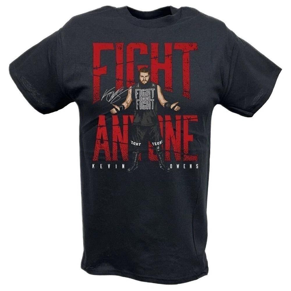 Kevin Owens Fight Anyone Black Tshirt S