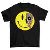 Camiseta Hombre Cara de Calavera Feliz Fiesta Gótico Disco Música de los 90 RAVE Ácido DJ Camiseta Divertida