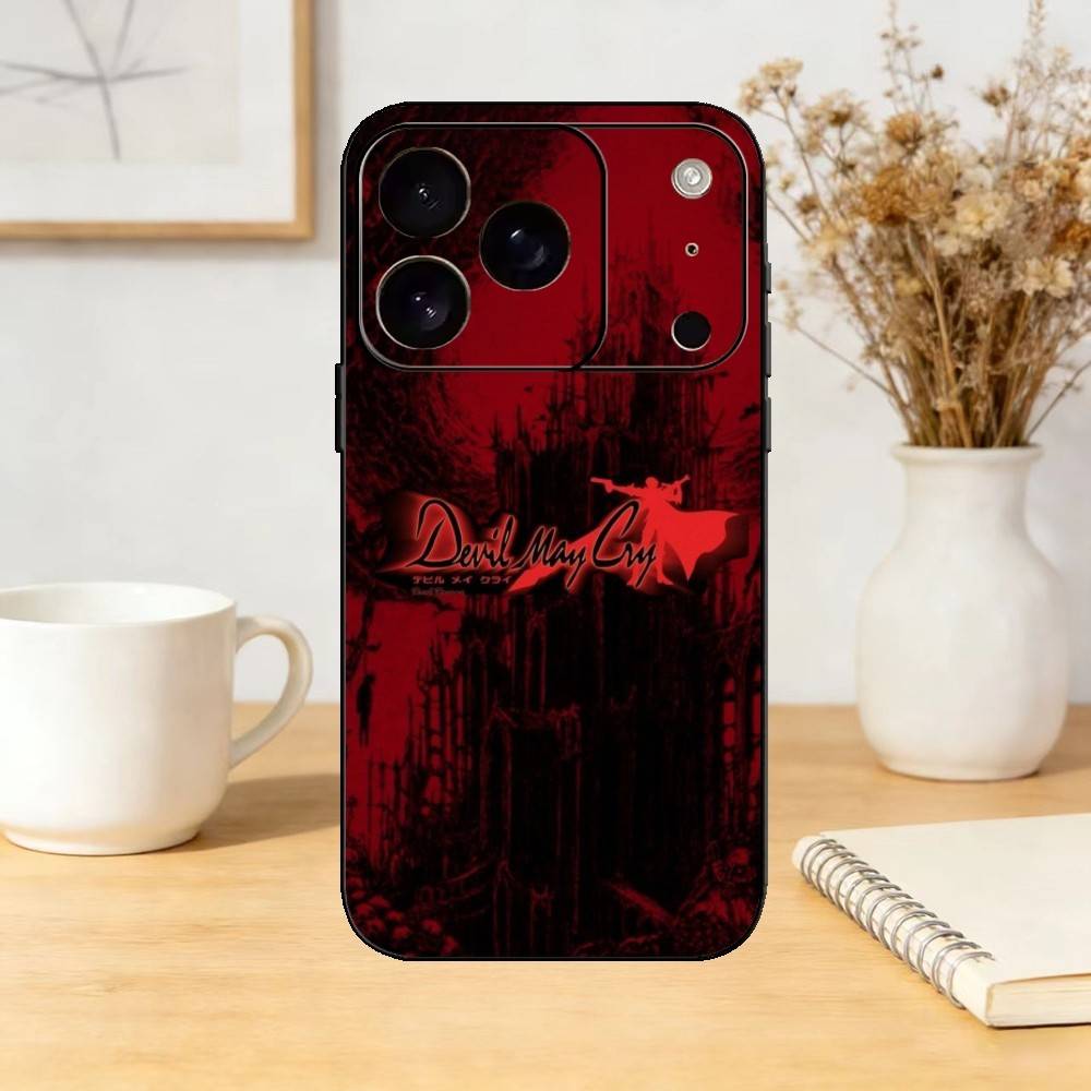 D-Devil May Cry D-Dante Phone Case For iPhone 17,16,15,14,13,12,11 Plus,Pro,Max,Mini Silicone black Soft Cover