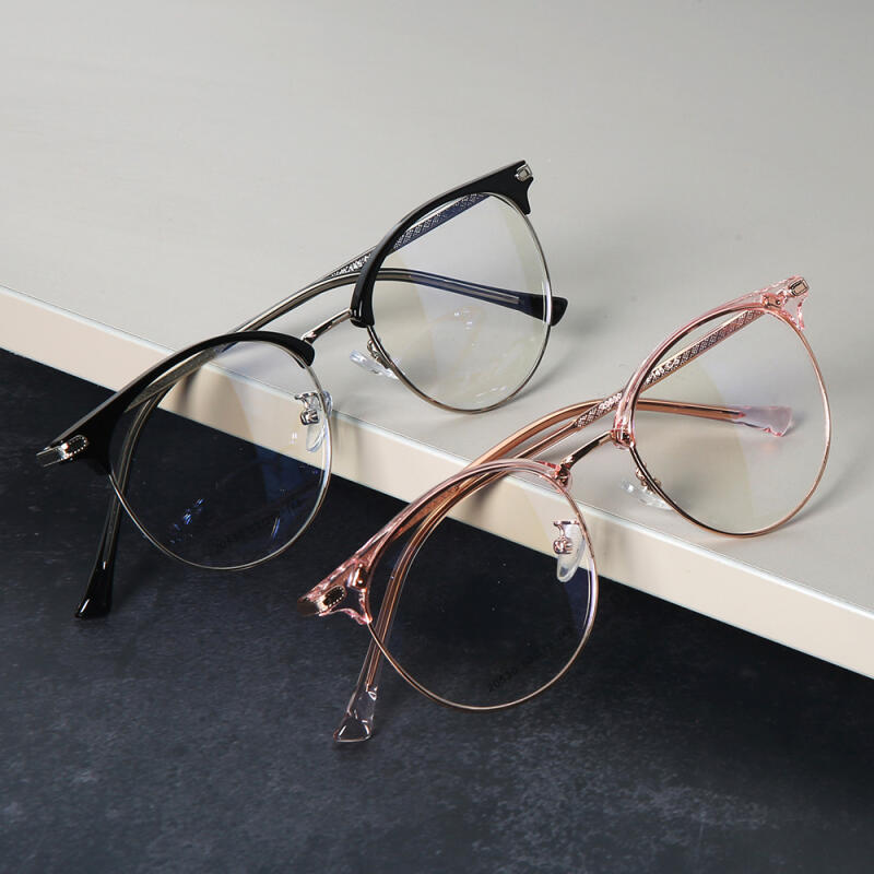 

Intelligent 3-color luxurious glasses frame (blue light X)_20530 Black Silver