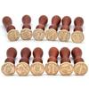 1set 26 Letter A-Z Wax Seal Stamp with Wooden Handle, Wax Seal Paint Copper Head for Envelope Gift Invitation Card Sticker
