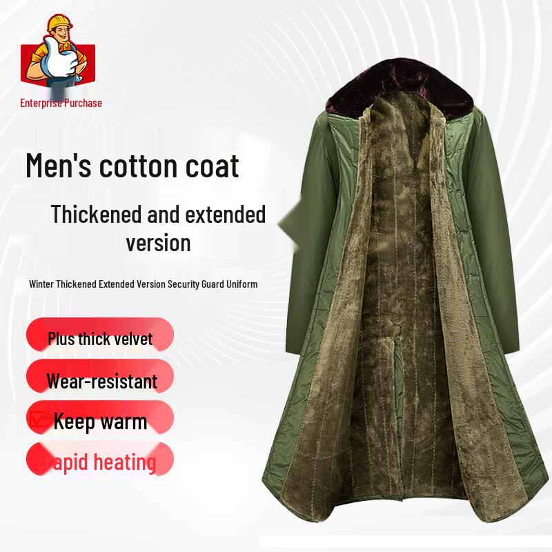 Men s Heavy-Duty Winter Cotton Parka