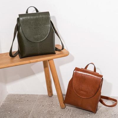 Fashion Backpack Women Bag Versatile Cow Leather Leisure Travel Bags Solid Color Cowhide Backpacks AVE