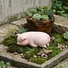Modern Resin Sleeping Pig Figurine for Home Decor Minimalist Animal For sculpture for Indoor Outdoor Decoration