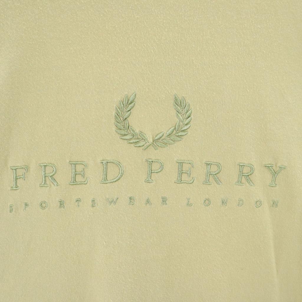 Fred Perry Made In Italy Short Sleeve T-shirt M Khaki Men's Used