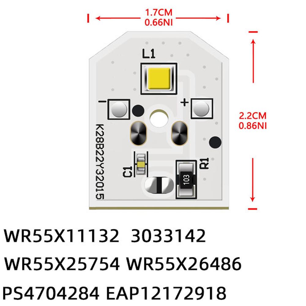 WR55X11132 WR55X25754 2pcs Refrigerator Light Bulb for Ge WR55X30602 WR55X26486