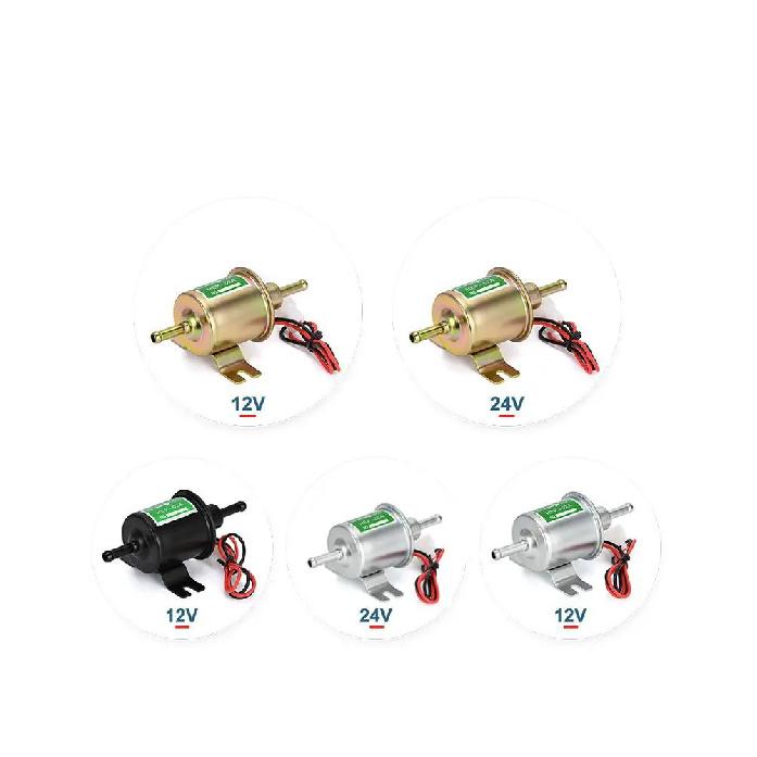 HEP-02A Universal 12V 24V Electric Fuel Pump Low Pressure Bolt Fixing Wire Diesel Petrol For Car Carburetor Motorcycle ATV