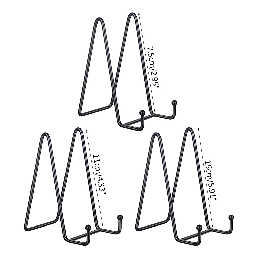 Exquisite Plate Stand for Display Plate Holder Metal Frame Holder Easel Plate Dish Display Stand for Home Kitchen Office
