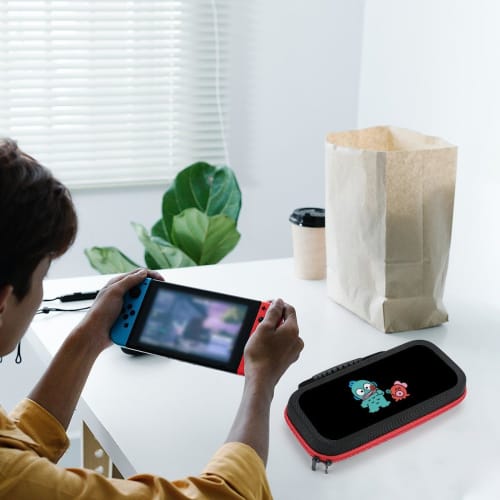 Hangyodon Switch Case, Compatible with OLED Switch Models, Switch Cover, Switch Storage Case, Protective Cover, Game Card Storage, Large Capacity, Sho