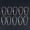10/20/30Pcs D Type Locking Carabiner Screw Gate Multipurpose D-Ring Anti Lost Clip For Outdoor Hiking Camping And Keychain Use