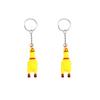 Scream Chicken Voice Chicken Keychain Mini Rubber Squeeze Screaming Chick 1-5PCS Yellow Shrilling Screaming Chicken Keychain