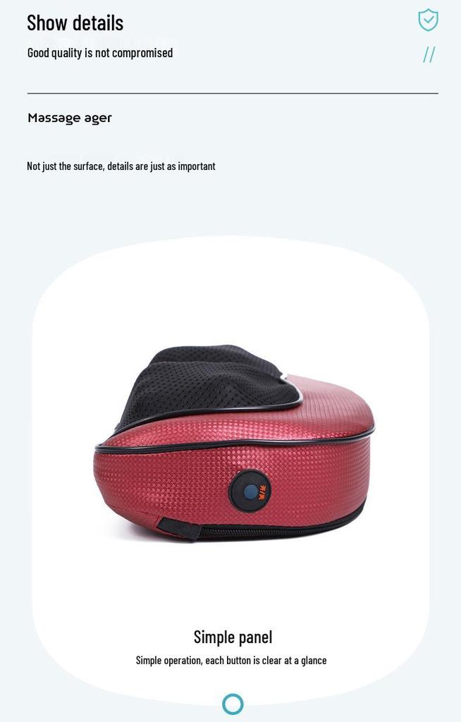Multifunctional Cervical and Lumbar Massager Pillow with Shoulder and Trapezius Kneading