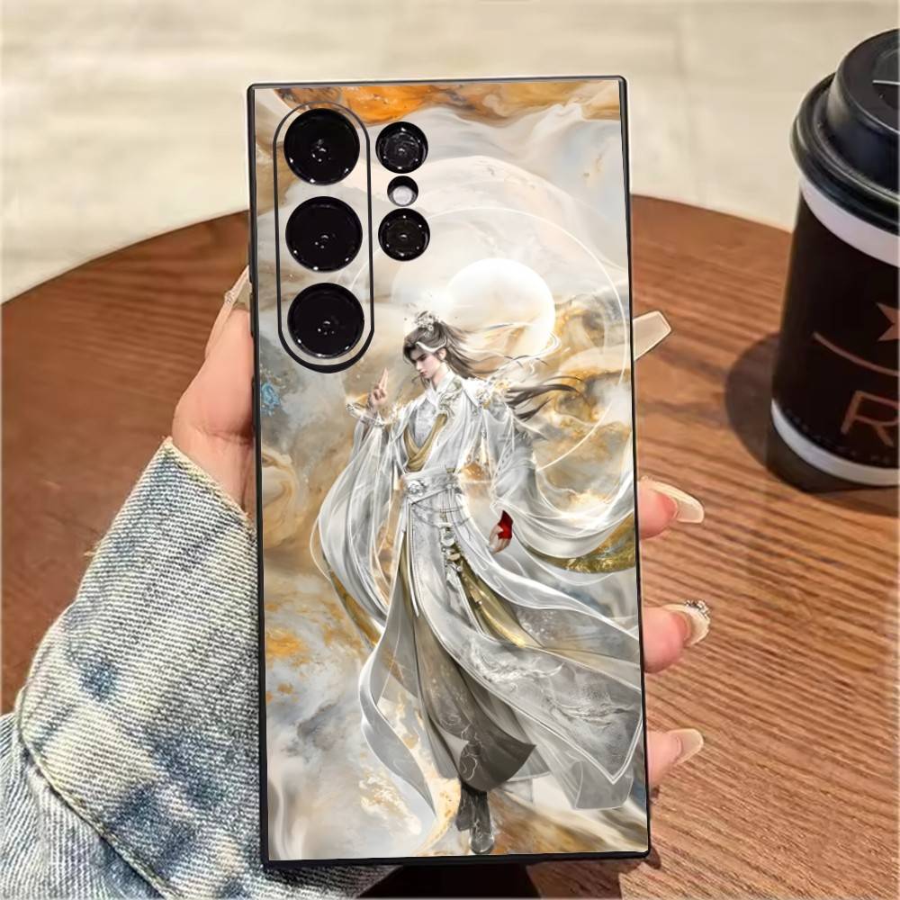 P-Perfect World Shi-Hao Phone Case For Samsung S25,S24,S21,S22,S23,S20,Ultra,S26,Plus,Fe,Note,5G Black Cover