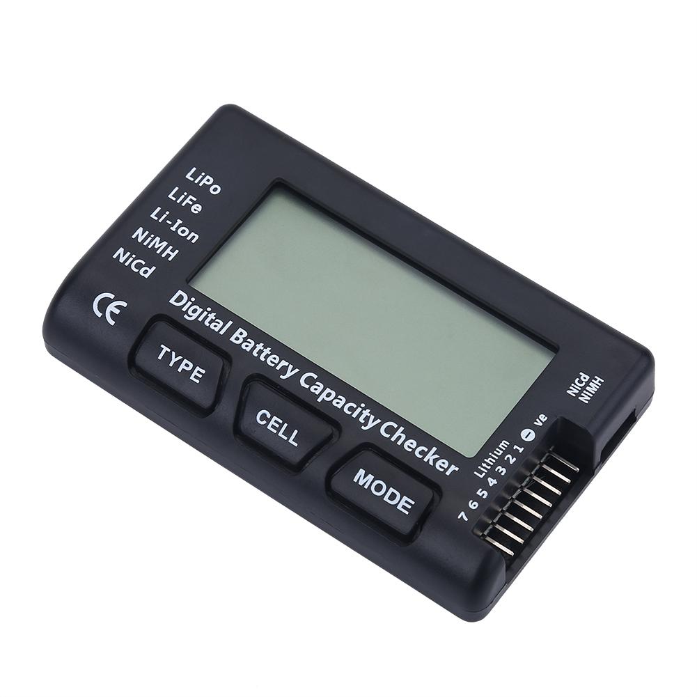 Tester Digitale di Capacità Batteria Rilevatore di Tensione per Batteria LiPo Li-ion LiFe NiMH NiCd