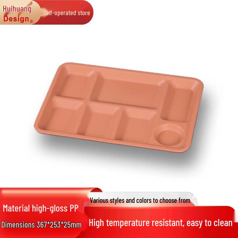 Student & Office Worker Canteen Meal Plate