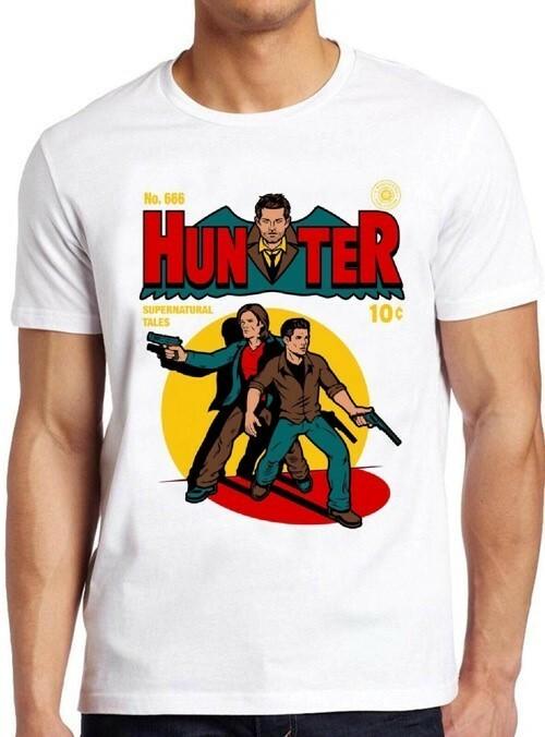 Hunter Comic Supernatural Vintage Funny Cool Gift Tee T Shirt M156
