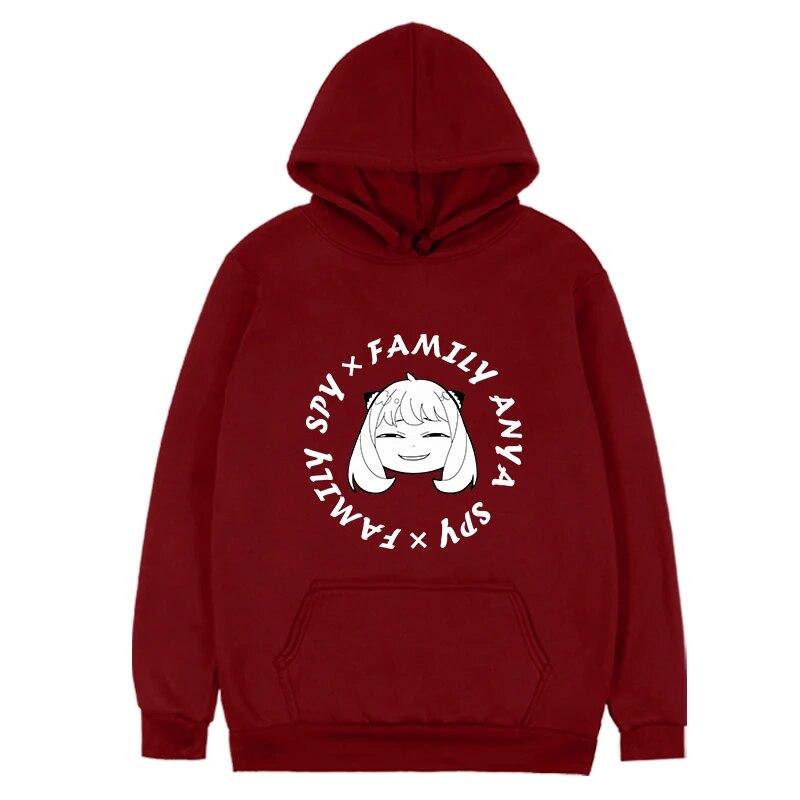 Spy X Family Kawaii FeUnisex Pullover Herbst Winter Warm halten Langarm Kapuzenfleece Harajuku Unisexga Hoodies Sportswear