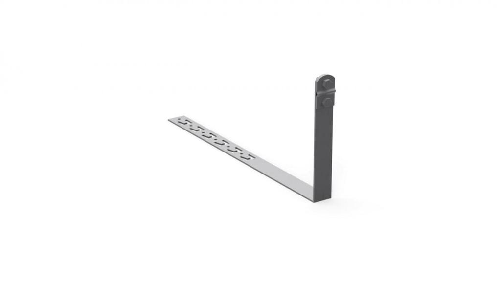 Uchwyt Drutu Odgromowego Pod Dachówkę L-330/Z Zaczepami/Skr 10.2/Z/S Og /91003002/