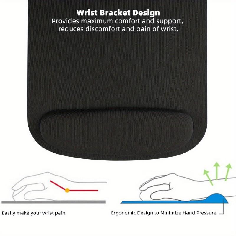 Thick Anti-Slip EVA Mouse Wrist Rest, Ergonomic Support. 23x21cm, for Office, Gaming, Comfort & Precision