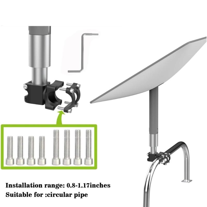 Ladder Mount 0.8-1.17'' Installation Range Mount for Roof/SUV/Outdoor Aluminum Mount