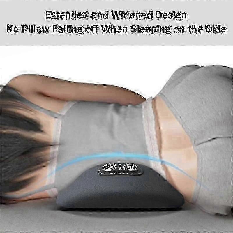 Mysoothelab 3-in-1 Back Massager Pillow, Neck & Shoulder Relief with Heat & Vibration