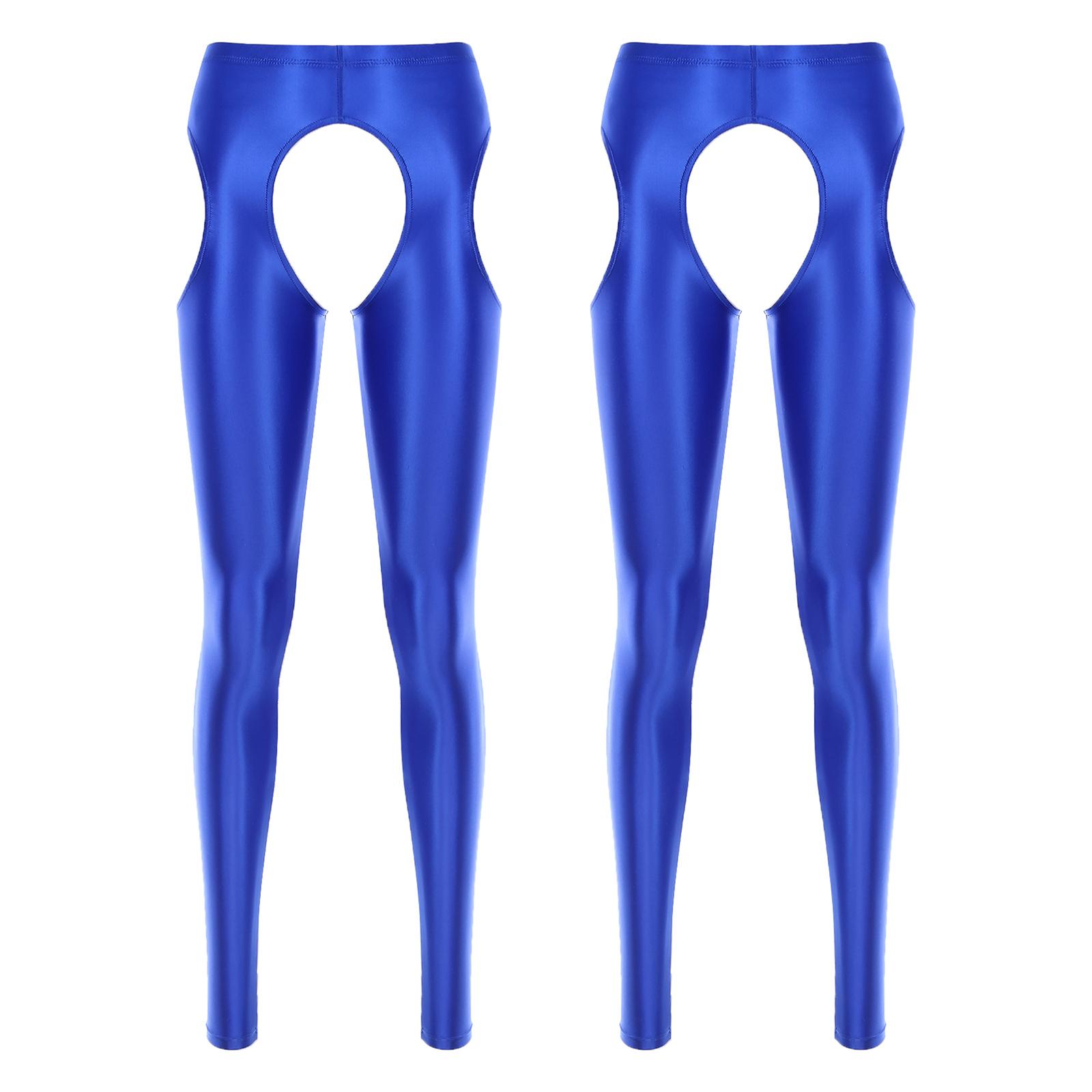 

Жіночі довгі легінси з відкритим кроком і еластичною талією, вузькі штани, нічний одяг One Size