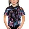 Summer Children's 3D Printed Crew Neck T-shirt Is Fashionable, Versatile, Trendy, Breathable, and Casual