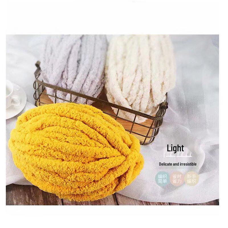 Robustní vlněná příze DIY sada: Ledový bar deka, šála, pelíšek pro kočku, čepice, podložka, kočičí ocas, materiály pro ruční pletení