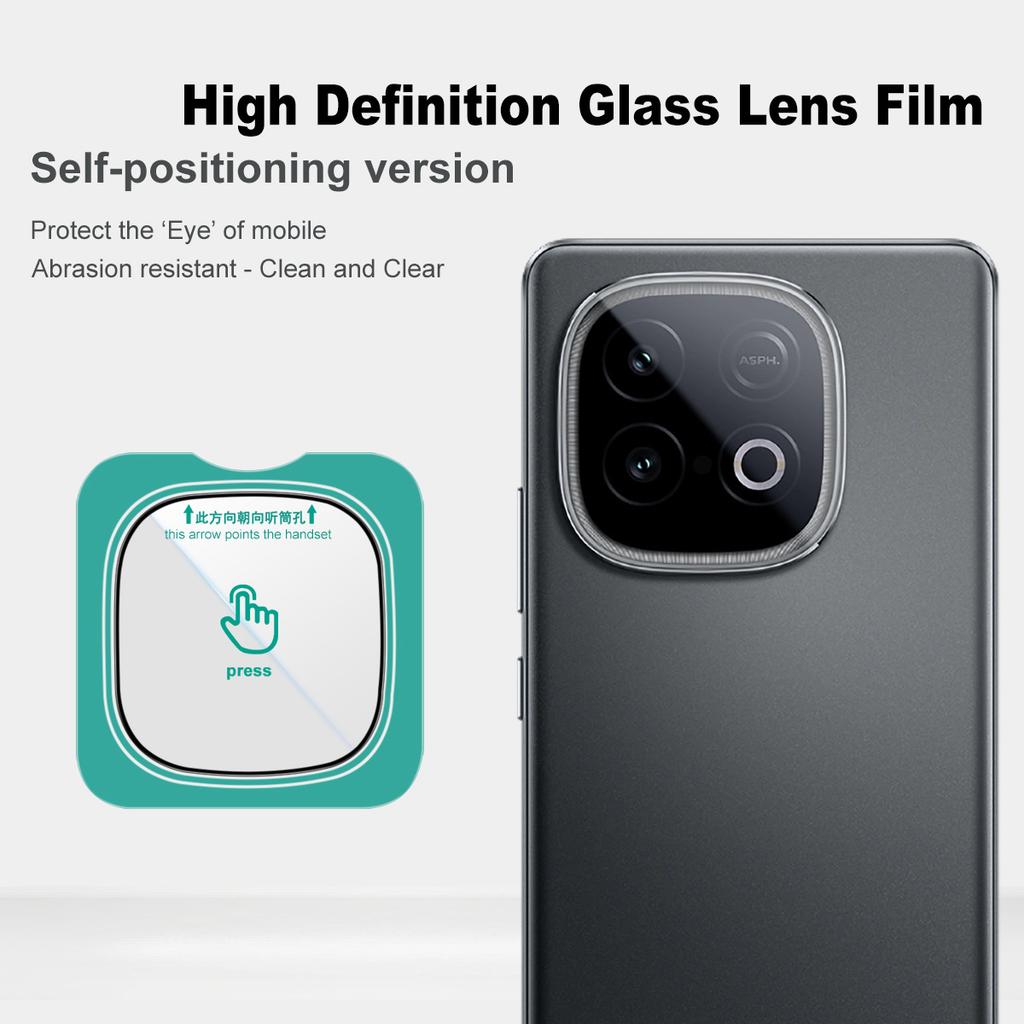 IMAK For vivo iQOO Z10 Turbo Pro 5G/Z10 Turbo 5G Camera Lens Protector Tempered Glass Lens Film with Self Positioning Frame