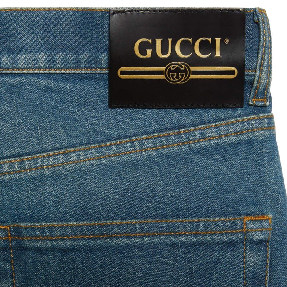 GUCCI Jeans Women's Blue Moderate Flared Pants 624217-XDCD9-4759