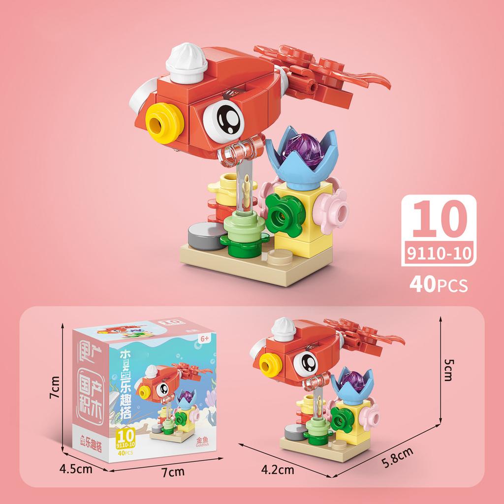 Sada figurek hmyzu a zvířat Mini stavebnice Hračka k sestavení 3D konstruktor Mikro kostičky Hračka pro děti Chlapce 9 až 12 let Dárek