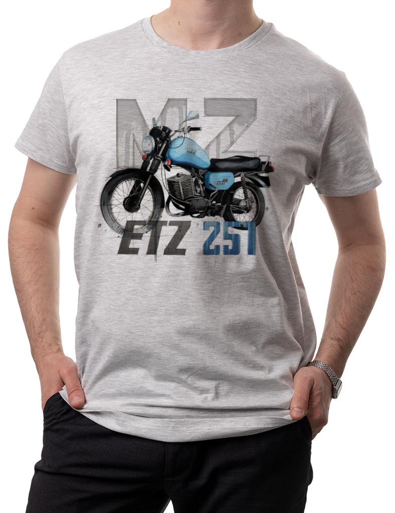Vintage Made in East Germany Classic ETZ 251 Motorcycle TShirt 100 Cotton ONeck Short Sleeve Casual Mens Tshirt Size S3XL