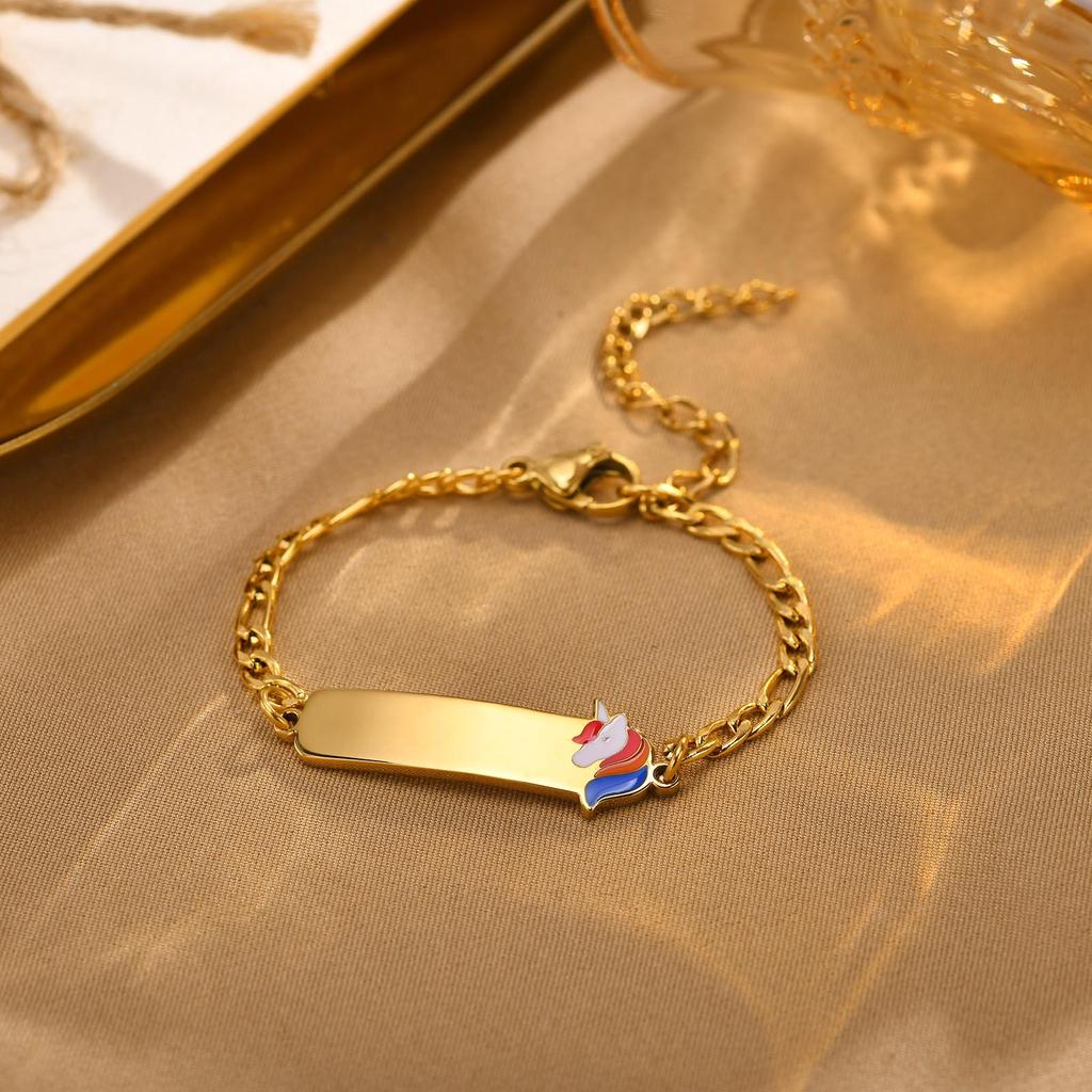 Stainless Steel Personalized Name Blessing Bracelet Anniversary Corrosion Drop Rubber Bend Bracelet,A Gift of Love from Parents