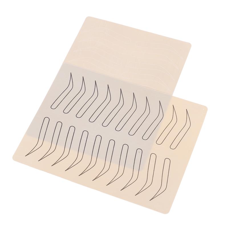 Rubber Tattoo Practice Fake Skin False Eyebrows Tattoo Training Learning 7"X6"