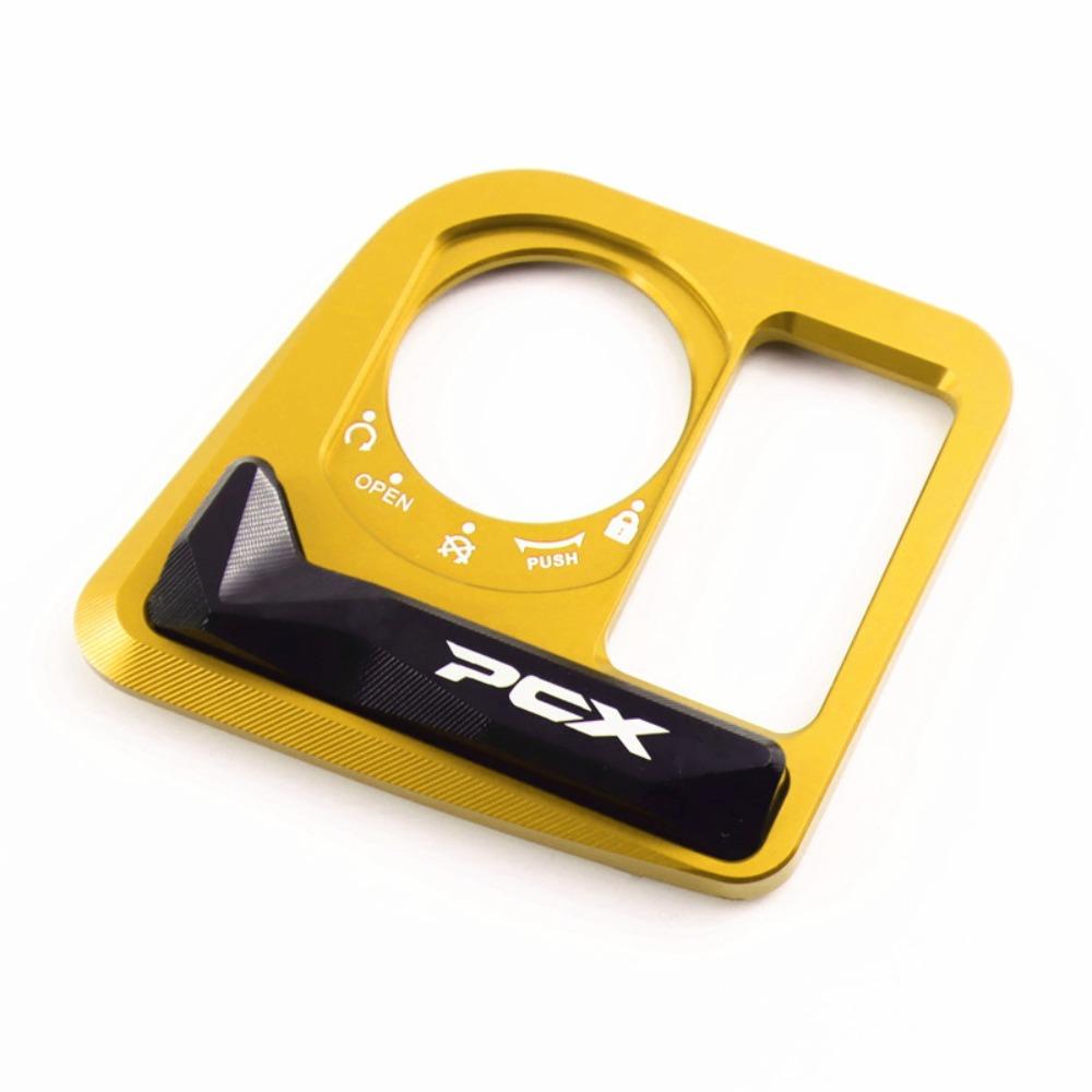 

Мотоциклетные запчасти Крышка замка зажигания Крышка кнопки электрического замка двери для Honda PCX125 PCX160 золотой