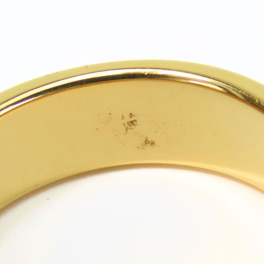 Used HERMES Scarf ring Saintur metal 6.7g gold Belt motif