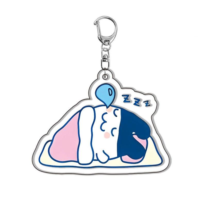 

GoGo Tamagotchi Keychain Acrylic key ring keychain Tamagotchi Mametchi Kuchipatchi Mimitchi Pendant Bag decoration Fans Gift 6 cm