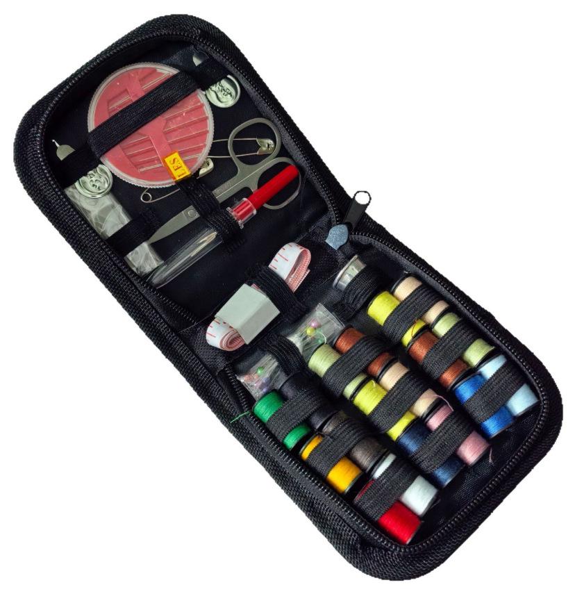 Portable Needle & Thread Box: Household Sewing & Mending Kit
