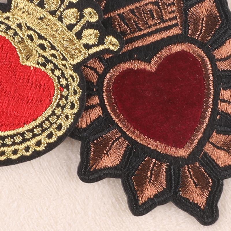 Patch Embroidery Label Love Badge Cloth Label Clothing Accessories Hand Account DIY Accessories Embroidery Sticker Cloth Sticker