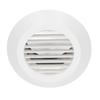 Round Air Vent ABS Louver Grille Cover Soffit for Bathroom Office Kitchen Ventilation 4in