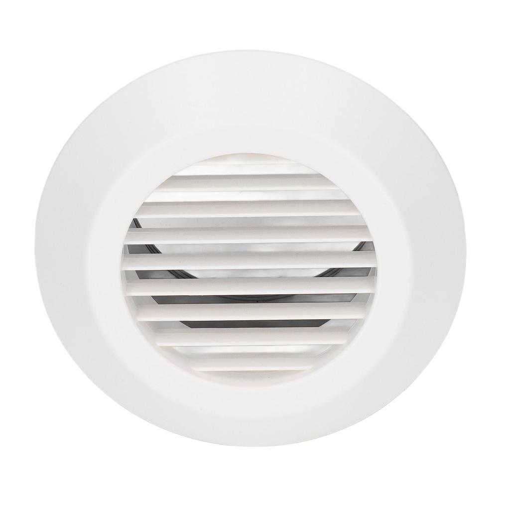 Round Air Vent ABS Louver Grille Cover Soffit for Bathroom Office Kitchen Ventilation 4in