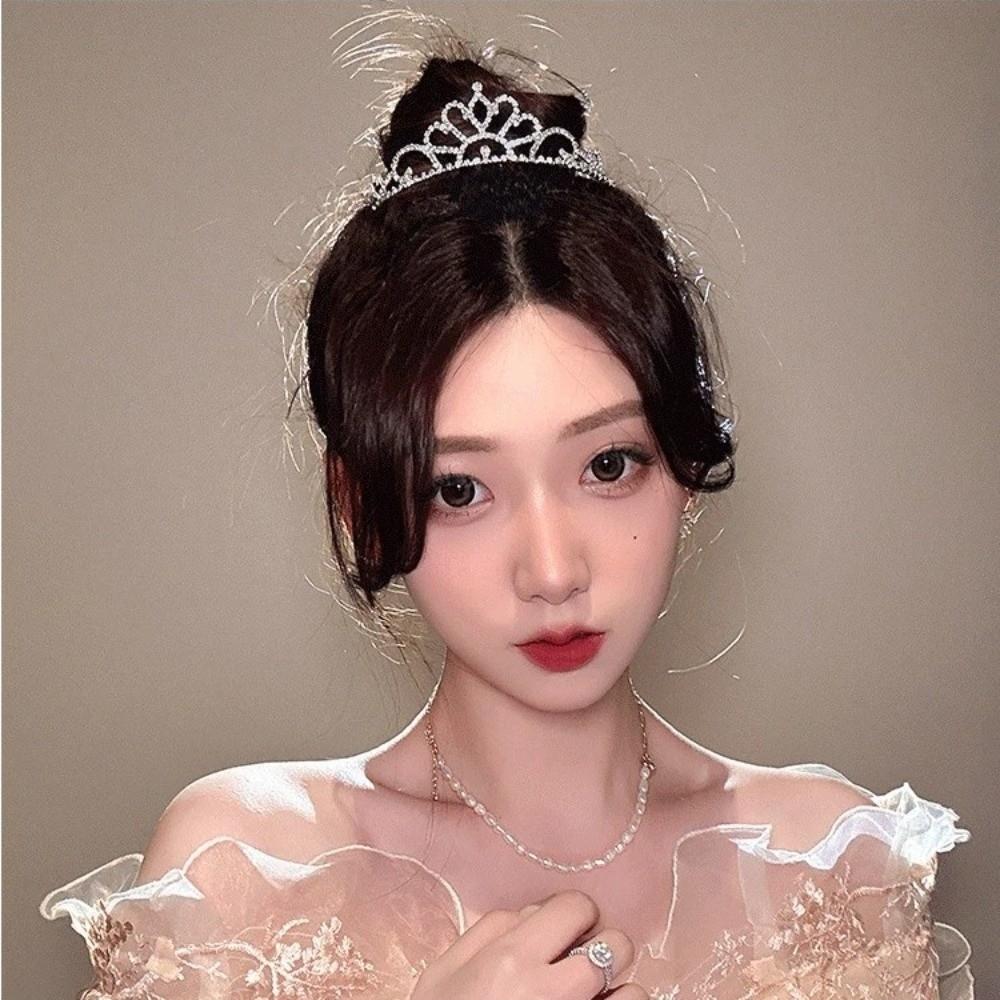 Hair Ornament Bride Crown Crystal Rhinestone Wedding Tiaras Wedding Crown Children
