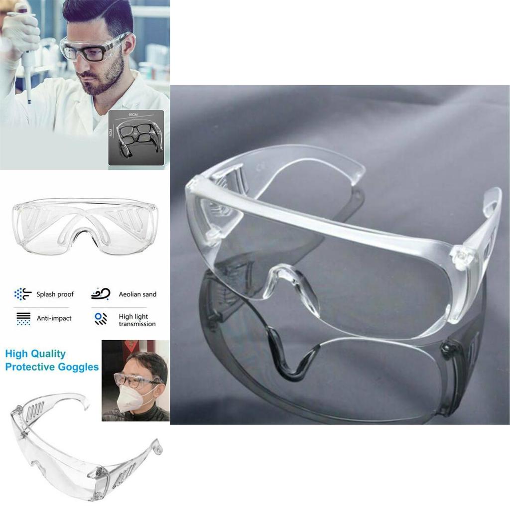 Clear Safety Glasses With Anti-reflective And Anti-shock Lens For Labs