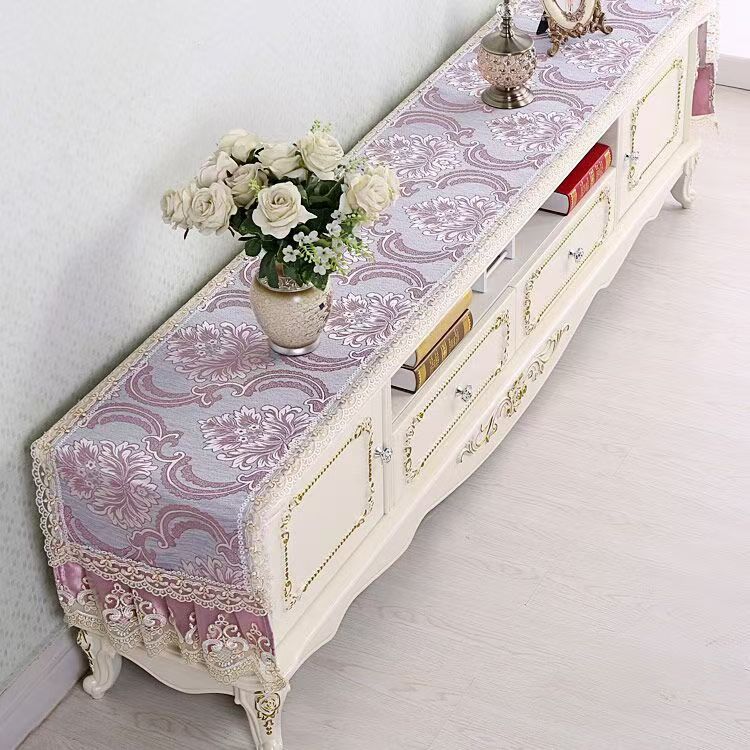 Europäischen Tv-schrank Abdeckung Tuch Tisch Flagge Quaste Tischdecke Tischläufer Haushalt Tv Arche Staubdichte Abdeckung Kommode Tuch